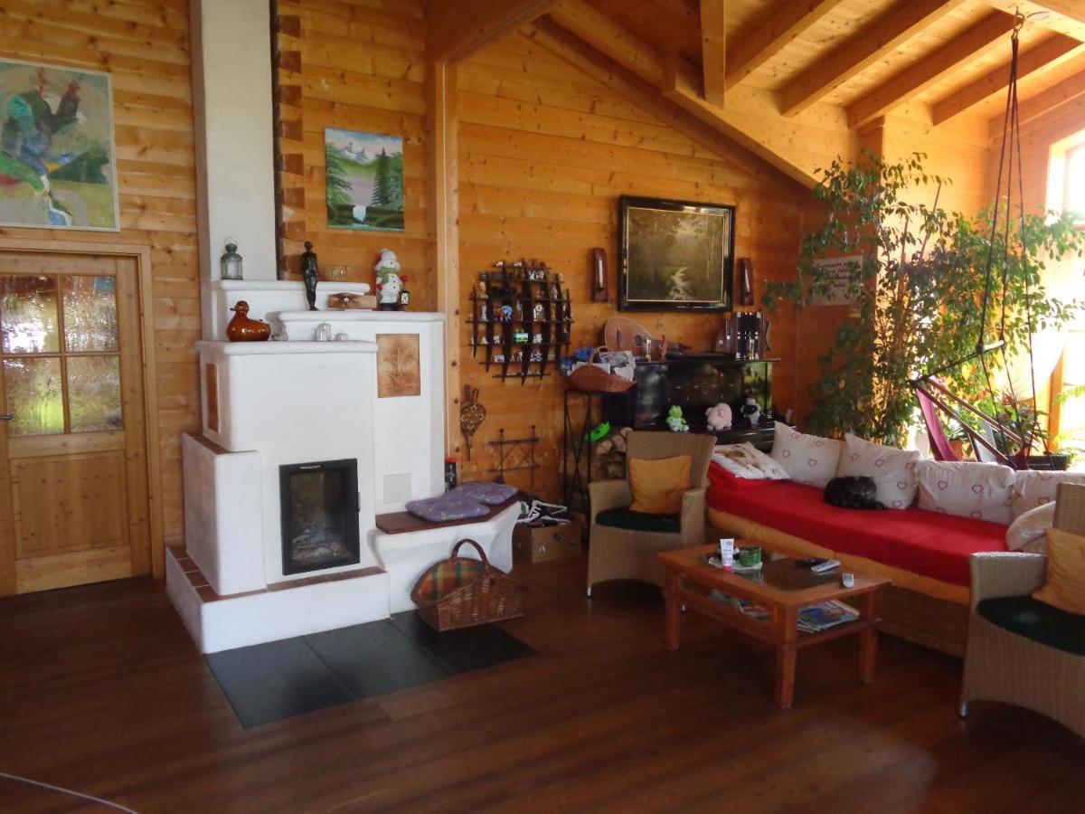 Barrierefreies Zimmer Im Blockhaus Mit Sauna Am See Soyen Esterno foto